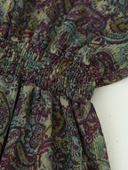 Winter Loose Metallic Line Printed Mini Dress