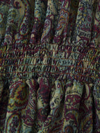 Winter Loose Metallic Line Printed Mini Dress