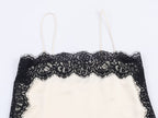 Autumn Silk Satin Texture Lace Sexy Camisole