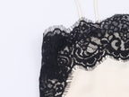 Autumn Silk Satin Texture Lace Sexy Camisole