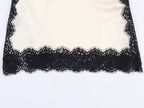 Autumn Silk Satin Texture Lace Sexy Camisole