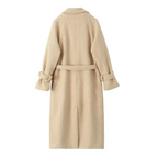Women's Lace-Up Wool Coat