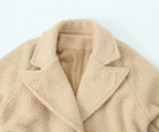 Women's Lace-Up Wool Coat