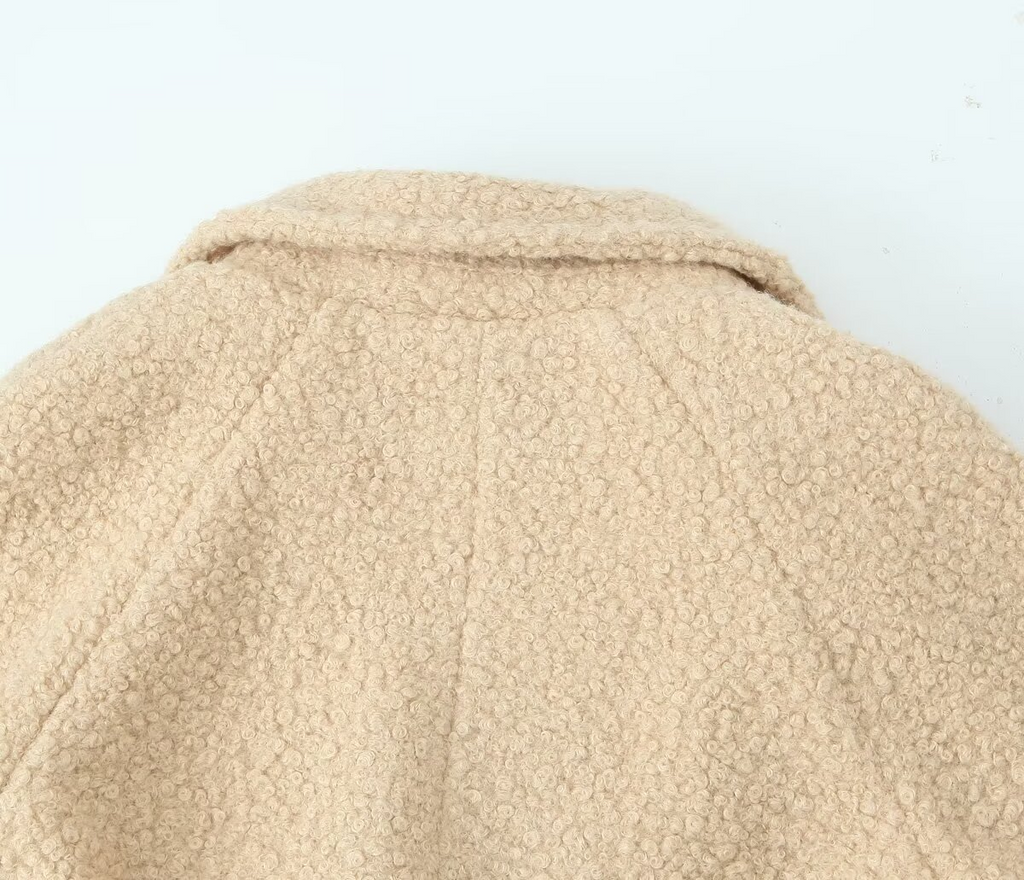 Women's Lace-Up Wool Coat