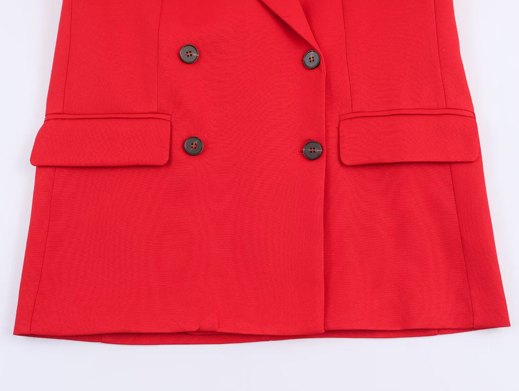 Women's Midi Skirt Suit Two-Piece Set