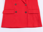 Women's Midi Skirt Suit Two-Piece Set