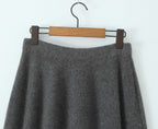 Women's Loose Sense Long Knitted Jacket and Skirt Three-Piece Set