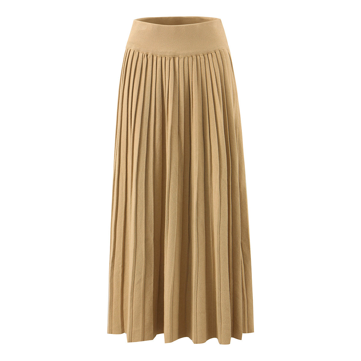 Women's Knit V-Neck Long-Sleeve Top and Skirt Two-Piece Set