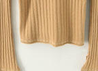Women's Knit V-Neck Long-Sleeve Top and Skirt Two-Piece Set