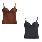 Heart Shaped Collar Camisole Tube Top