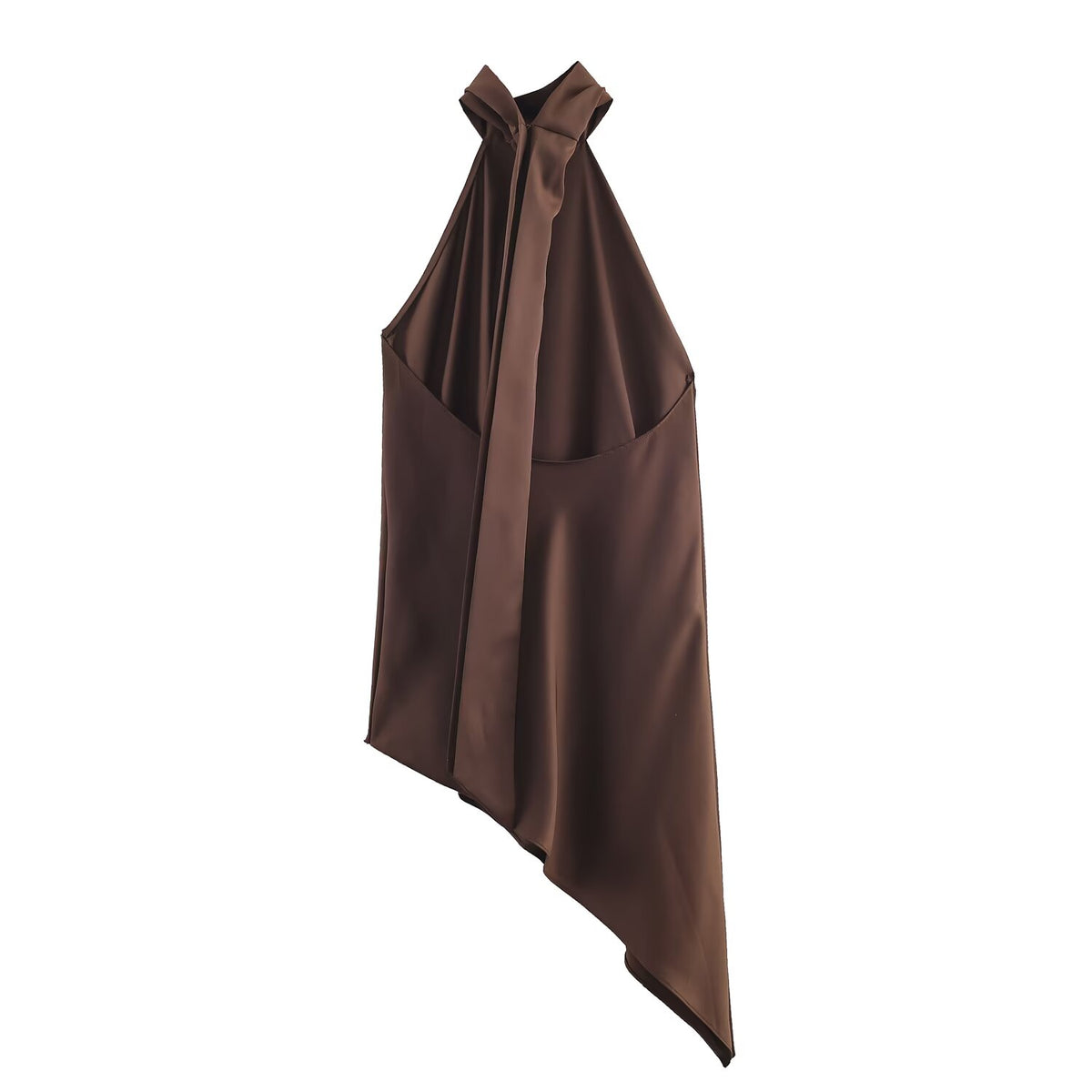 Internet Asymmetric Halter Top