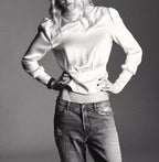 Women's Silk Satin Texture Bowknot Decoration Backless Shirt