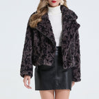 Women's 's Faux Rabbit Fur Warm Coat