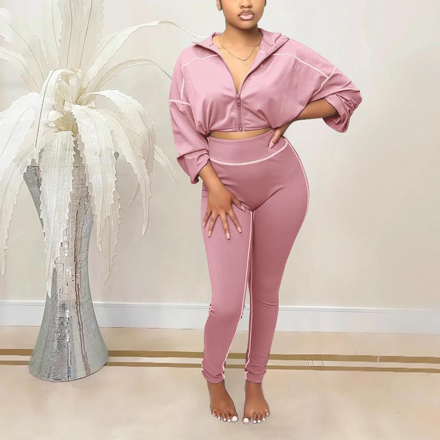 Women's Long Sleeved Casual Comfortable Sports Two Piece Set