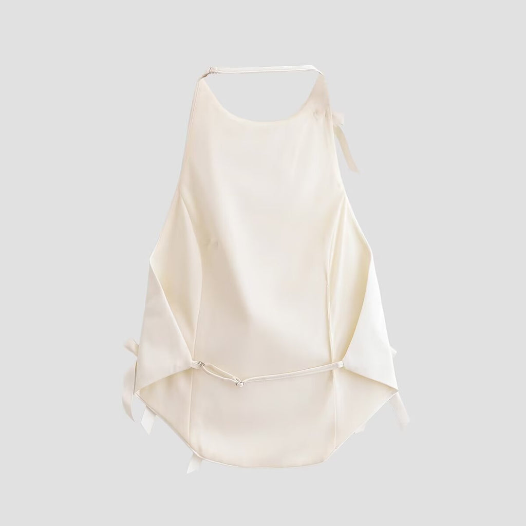 Women's Women Winter All Match Bow Decoration Hanging Collar Top