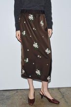 Winter High Sense Sequin Embroidery Skirt