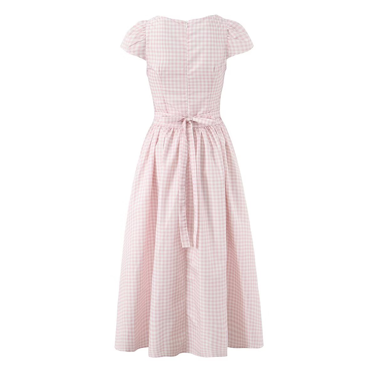 Collar Short-Sleeve Autumn Tight Waist Slim Single Breasted Maxi Dress