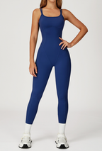 Cross-Back Yoga Jumpsuit