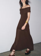 Sense Cold Shoulder Knitted Dress
