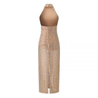 Mesh Halter Dress
