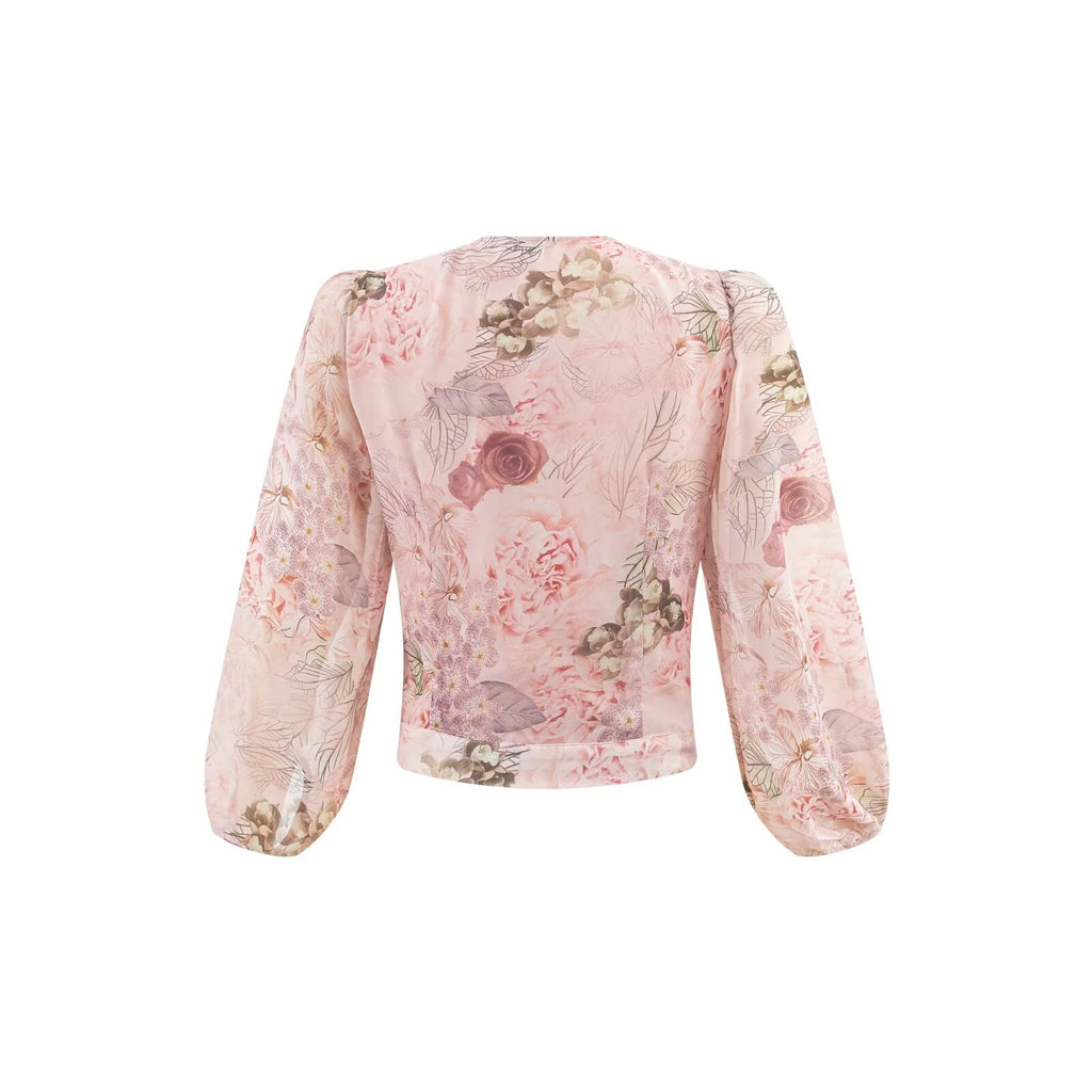 Women's Lace-Up Lace Shirt