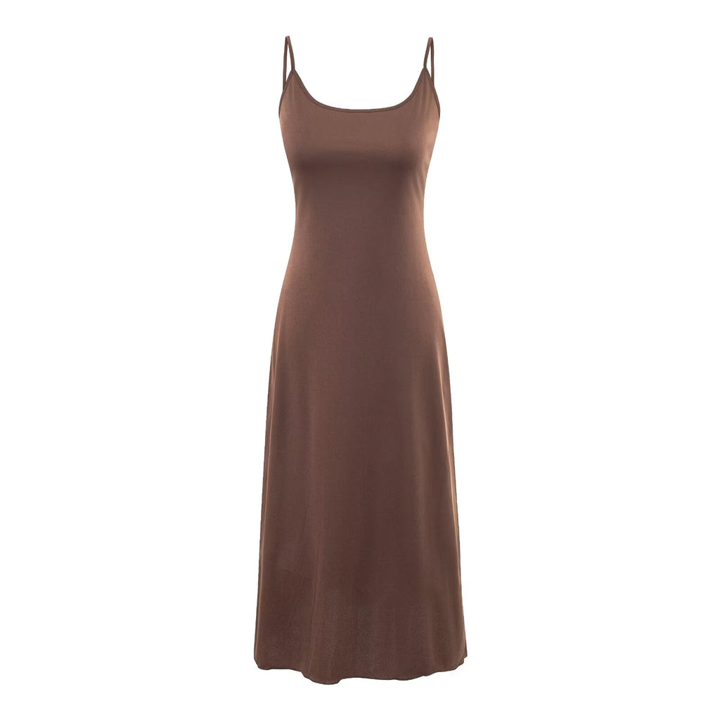 Floral Crew-Neck Trumpet-Sleeve A-Line Maxi Dress