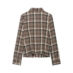 Women's Slim Fit Plaid Shirt