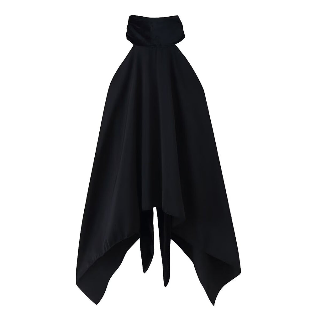 Women's Scarf Collar Halter Top