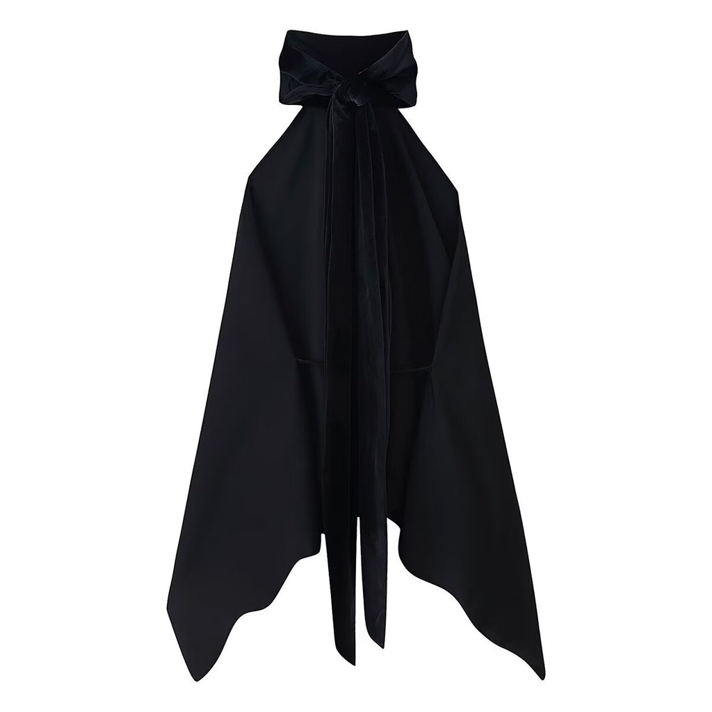 Women's Scarf Collar Halter Top