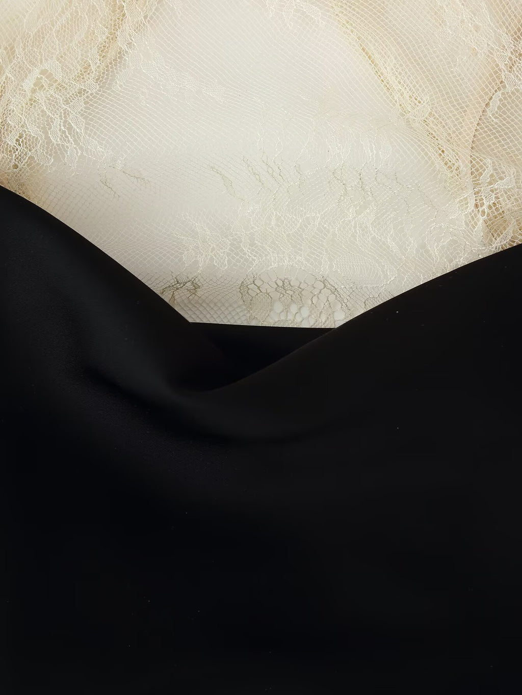 Women's Lace-Panel Dress With Flared Sleeves
