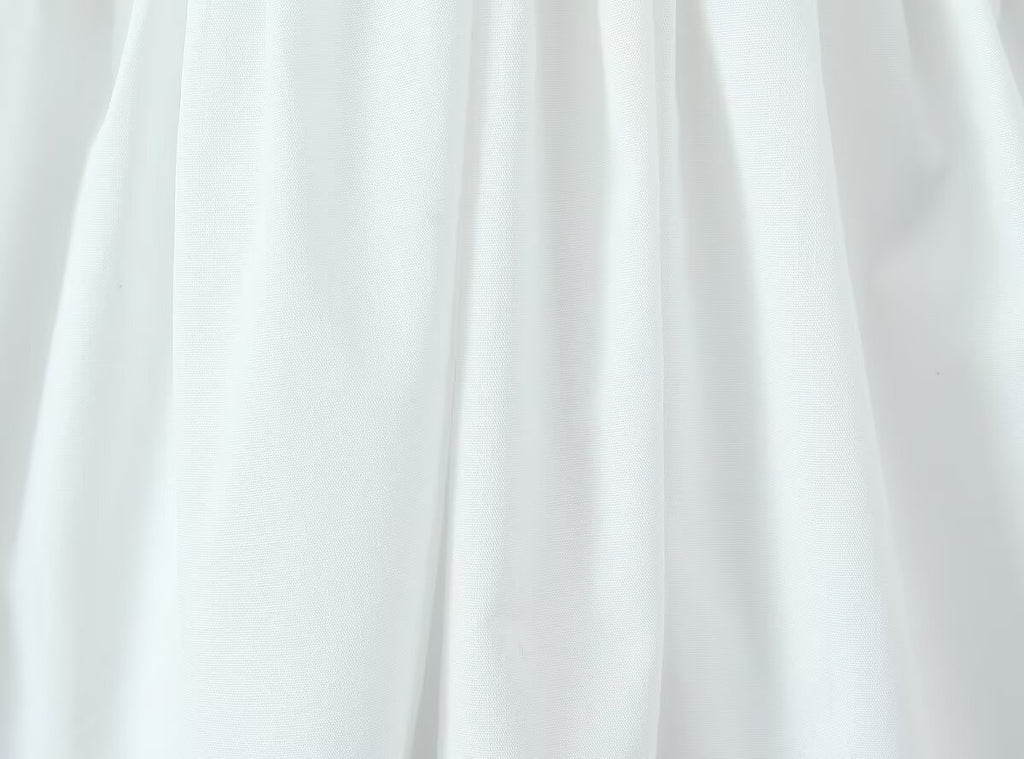 's Bow Ruffled Spaghetti Straps Vest Slim Fit Short