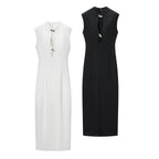 Rhinestone Cutout Bodycon Maxi Dress