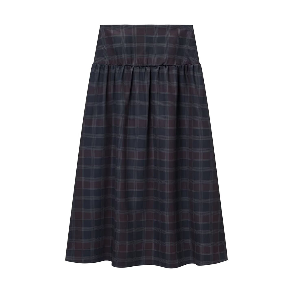 Plaid Midi Skirt