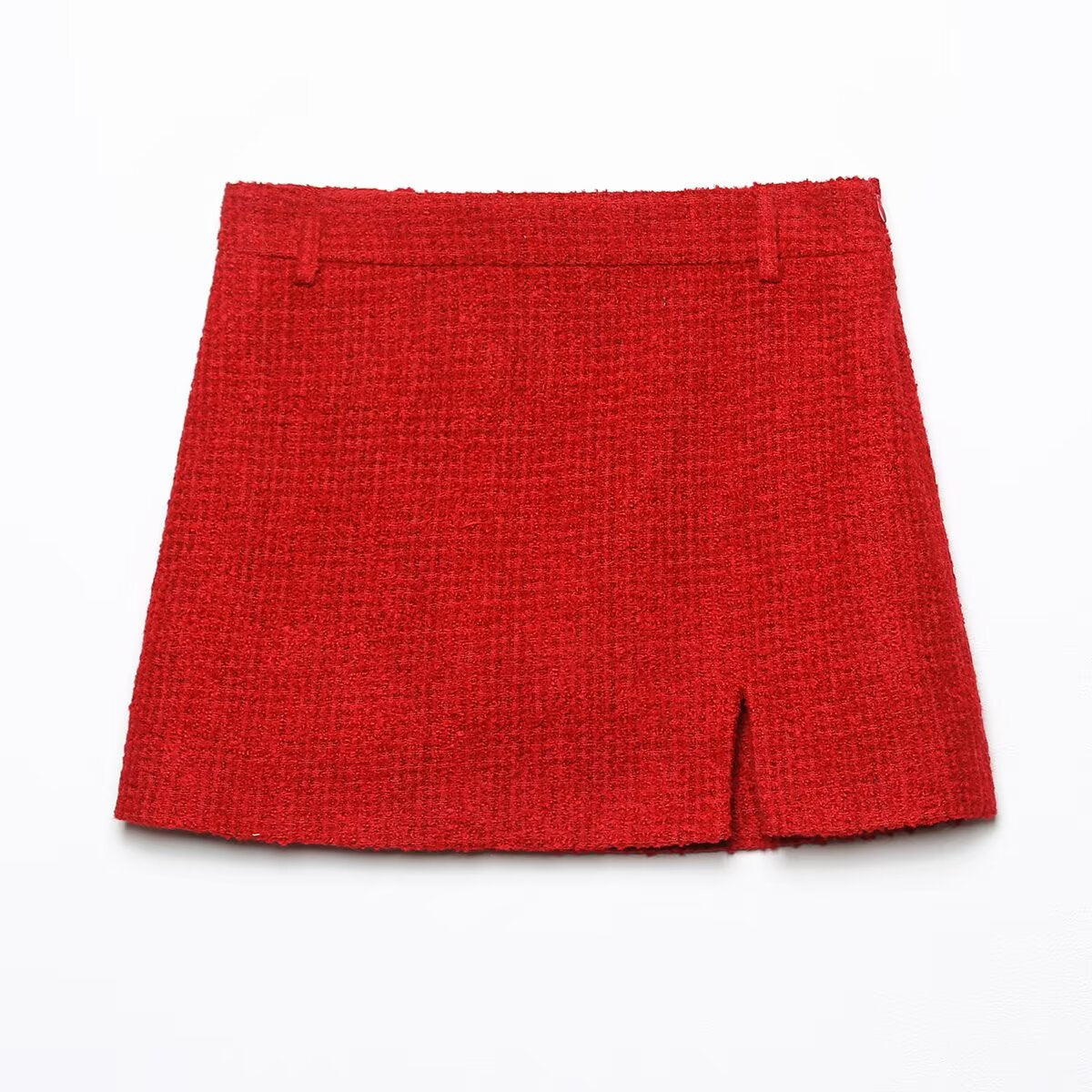 Women's Textured Double Breasted Jacket and Skirt Two-Piece Set