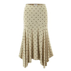 Women's Spring Summer Elastic Polka Vest and Skirt Two-Piece Set