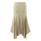 Women's Spring Summer Elastic Polka Vest and Skirt Two-Piece Set