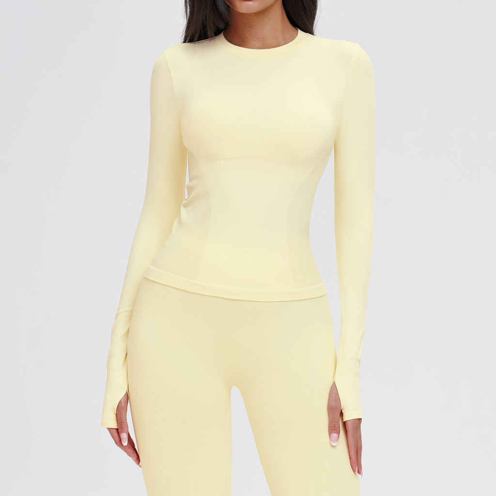 Seamless Long-Sleeve Yoga Top