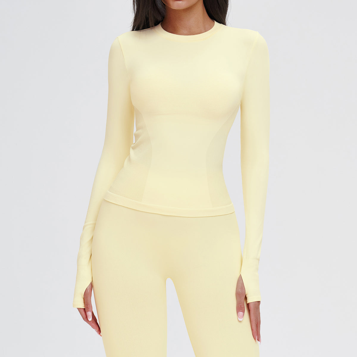 Seamless Long-Sleeve Yoga Top