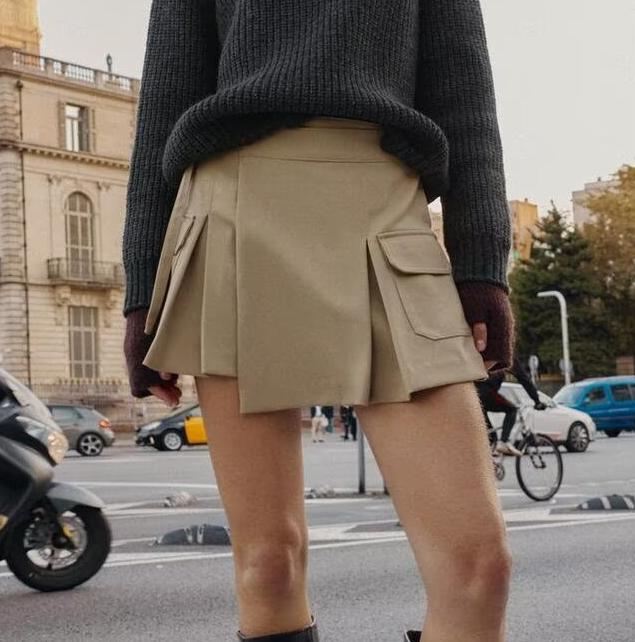 Casual Workwear Culottes Skirt