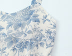 Floral Swallow Print Large Cami Dress For Spring