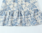 Floral Swallow Print Large Cami Dress For Spring