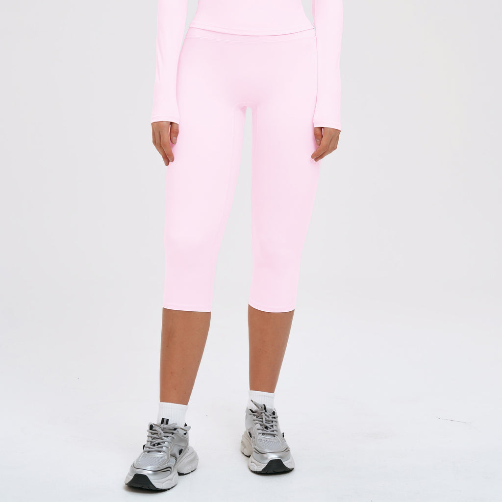 Brushed Yoga Knee-Length Shorts