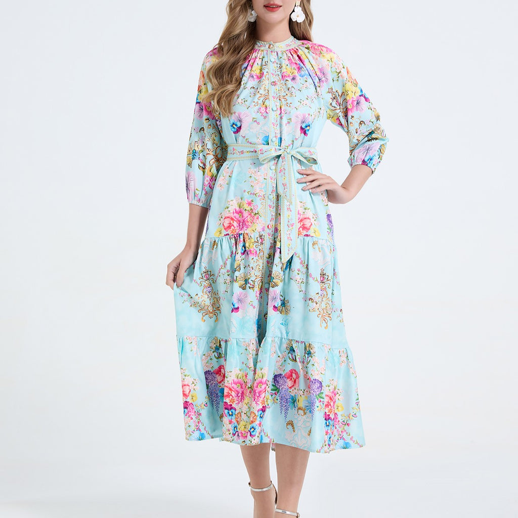 Women's Drawstring Waist Dress