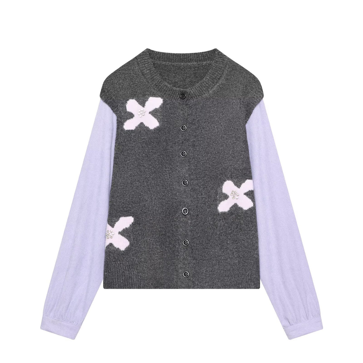 Purple Gray Stitching