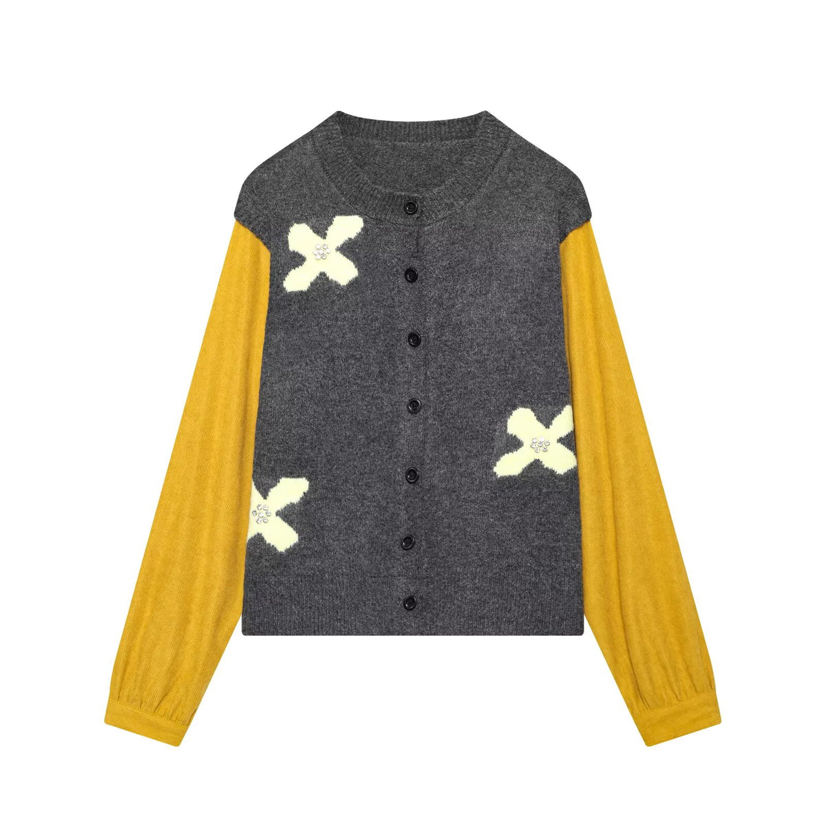 Yellow and Gray Stitching