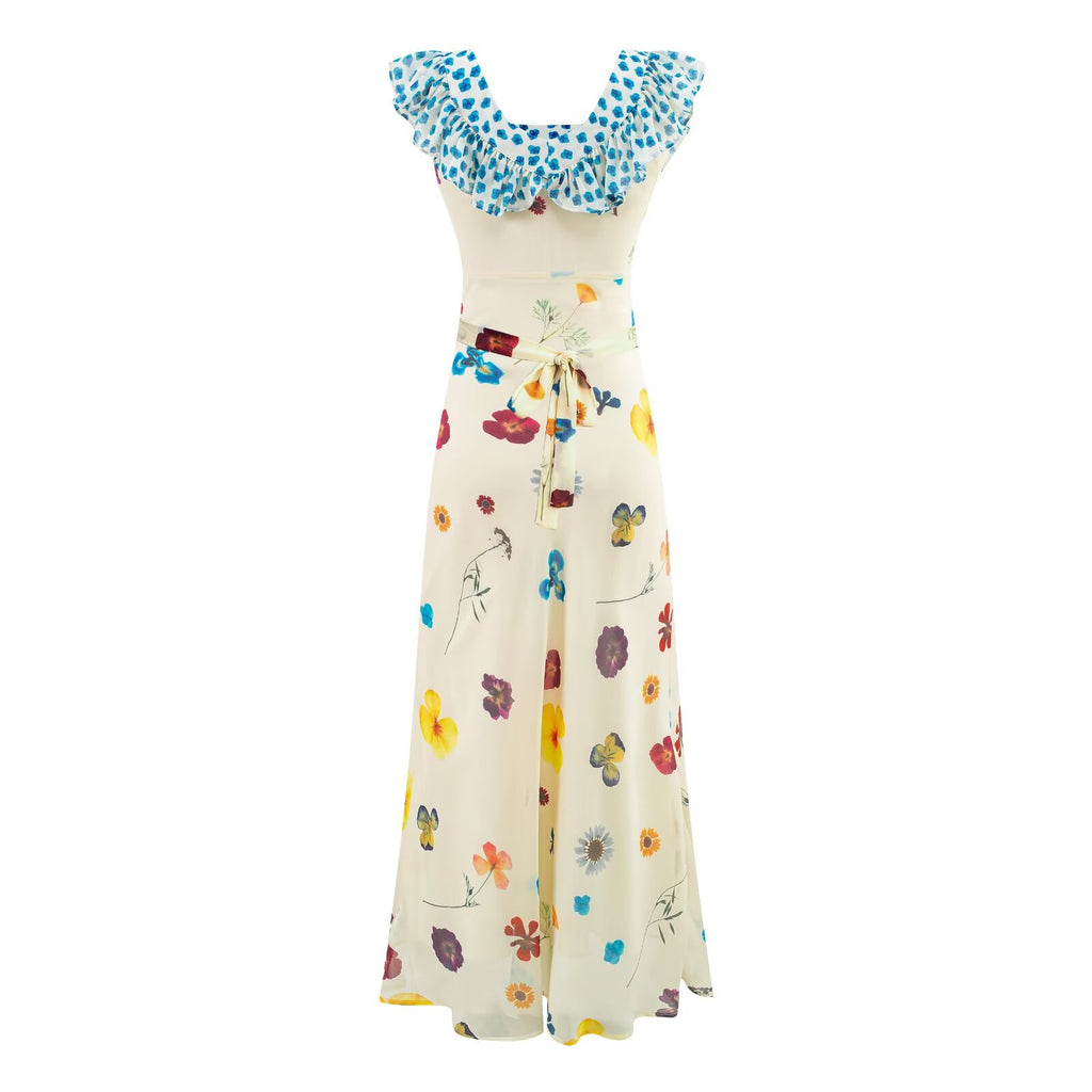 Women's Floral Strap Seaside Vacation Dress