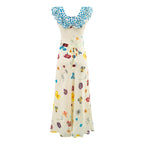 Women's Floral Strap Seaside Vacation Dress