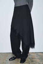 Western Asymmetric Lace Skirt