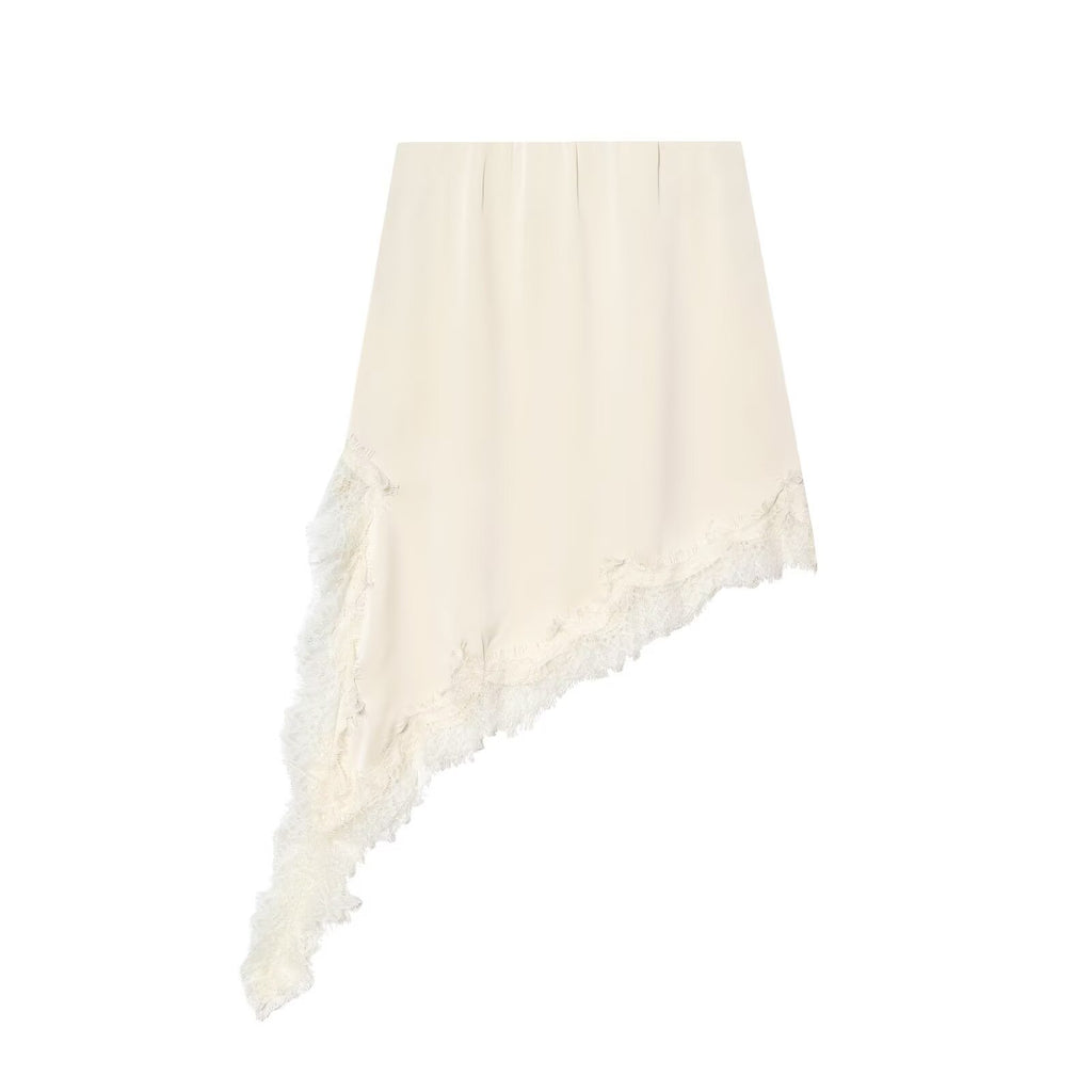 Western Asymmetric Lace Skirt