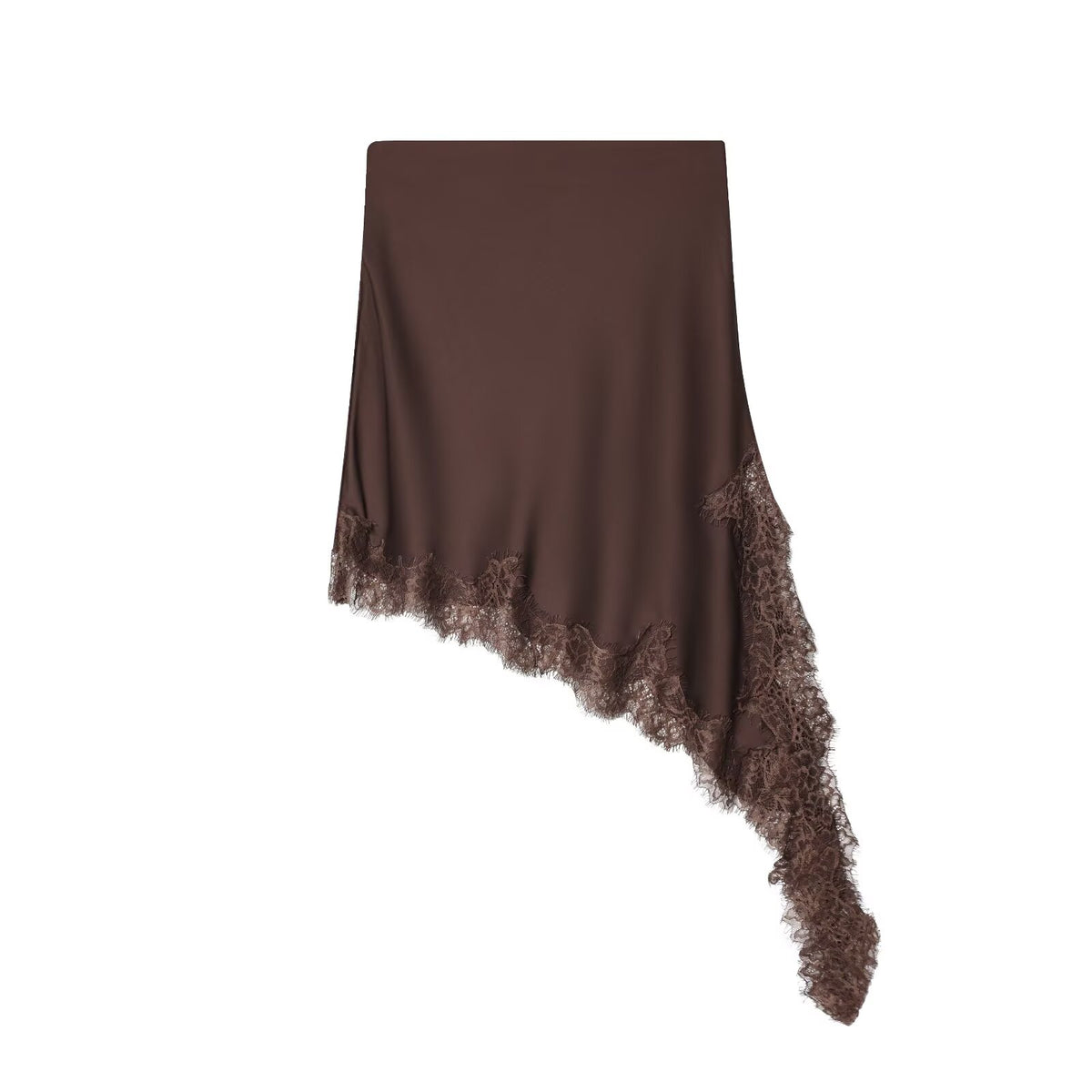 Western Asymmetric Lace Skirt